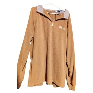 Men's Brown Half Zip Pullover Thistle Golf Club XXL